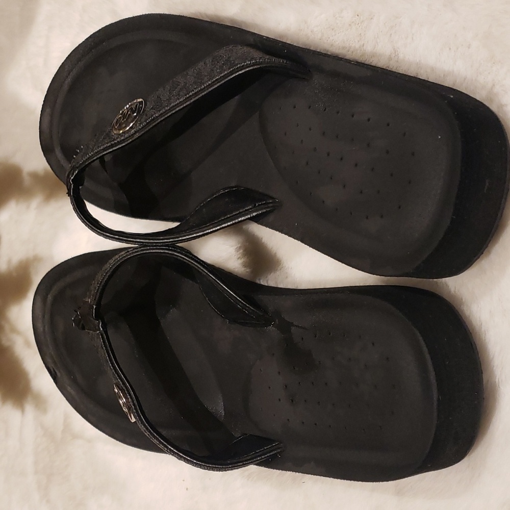 MICHAEL KORS  10 BLACK FLIP FLOP - Picture 8 of 11